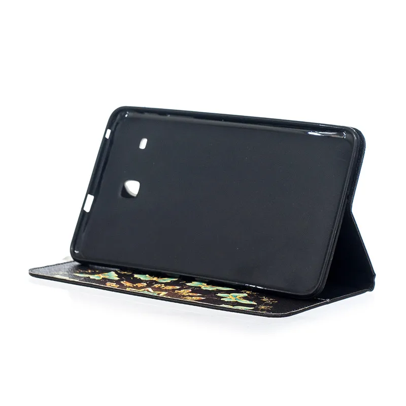TopArmor 5 styles Elephant Butterfly Pattern PU Leather Cover For Samsung Galaxy Tab E 8.0 2016 T375 T377 Anti skid Tablet Case |