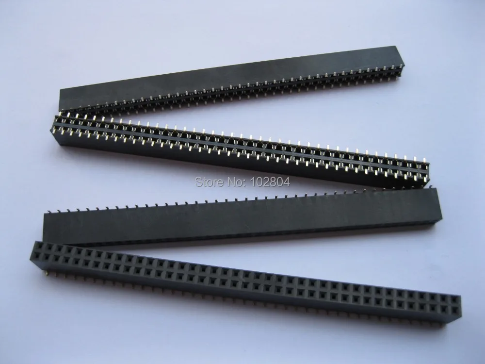 Позолоченный SMT SMD 2 54 мм 2x40 80pin разбивающийся женский штыревой соединитель