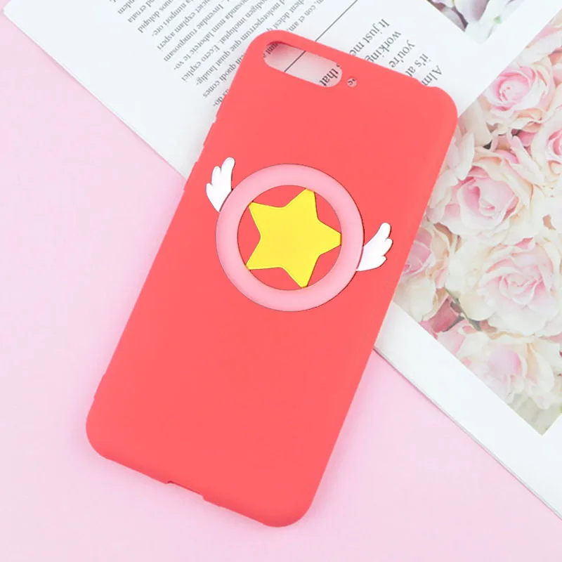 SmallWings Red Чехол с 3D звездой для Motorola Moto C Plus G3 G4 G5 G5+ G5S Plus G6 Play G7 power E4 евро E5 Plus Angel Wing из мягкого ТПУ - Цвет: SmallWings Red
