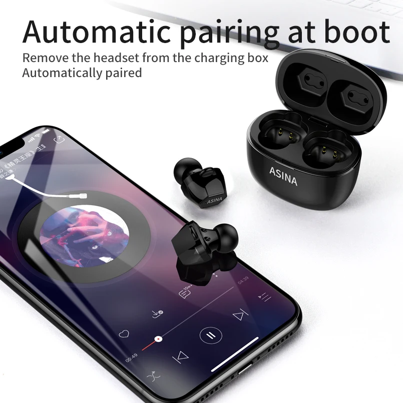 True Bluetooth наушники Водонепроницаемый наушники-вкладыши TWS с Беспроводной Headphons