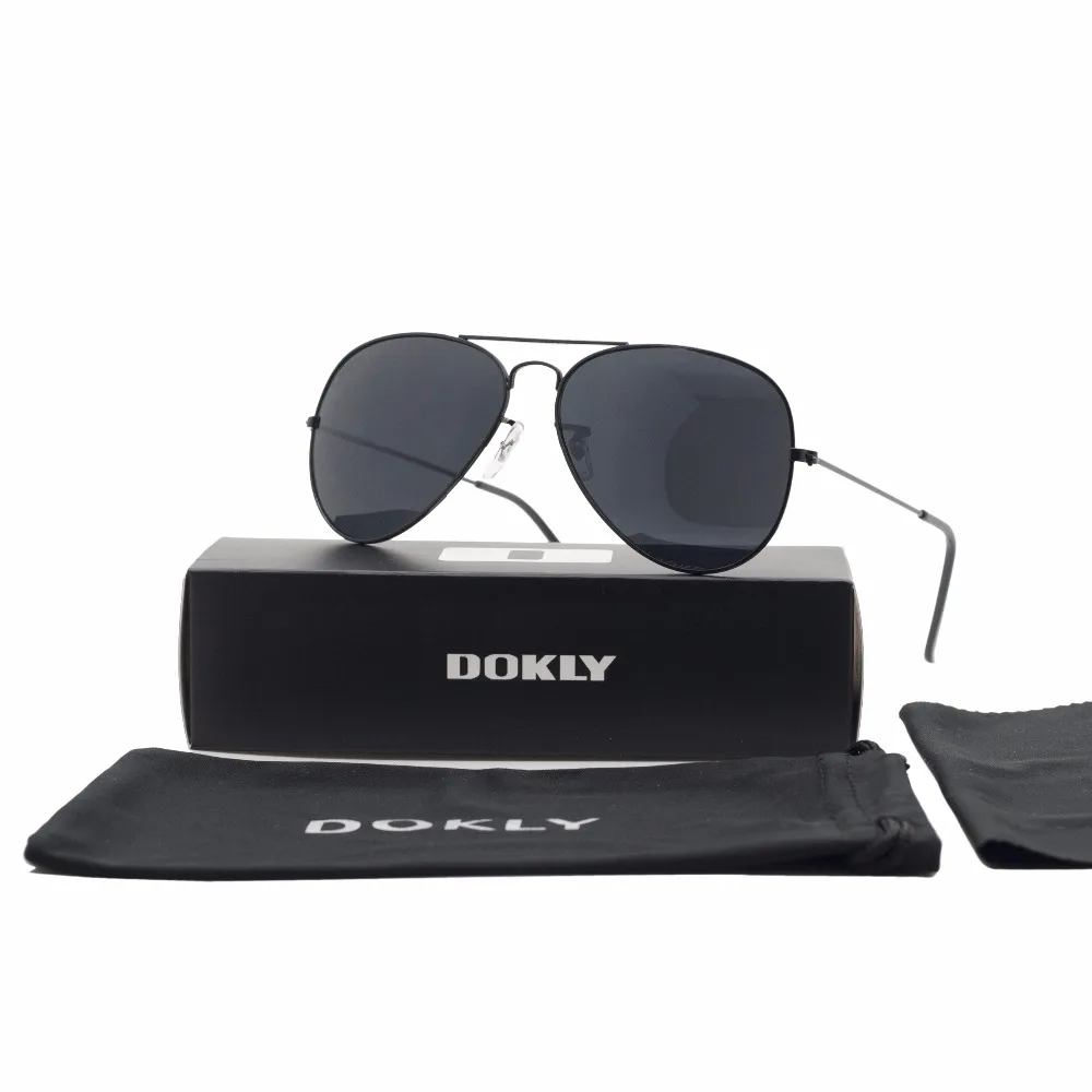 Модные солнцезащитные очки Dokly splash у бассейна мужские зеркальные черные женские