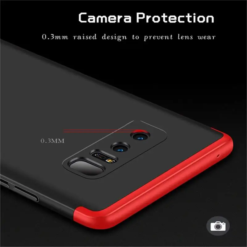 Hard PC 3 in1 Two-color Simple ultra-thin Shockproof Mobile Phone Protection Case for Samsung Galaxy note 8 |