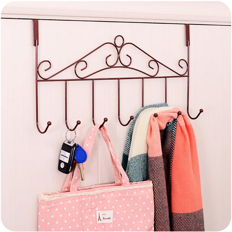 

1PC Classic Stainless Steel Door Hooked Coat Rack Hat Organizer Bathroom Kitchen Living Room Accessories