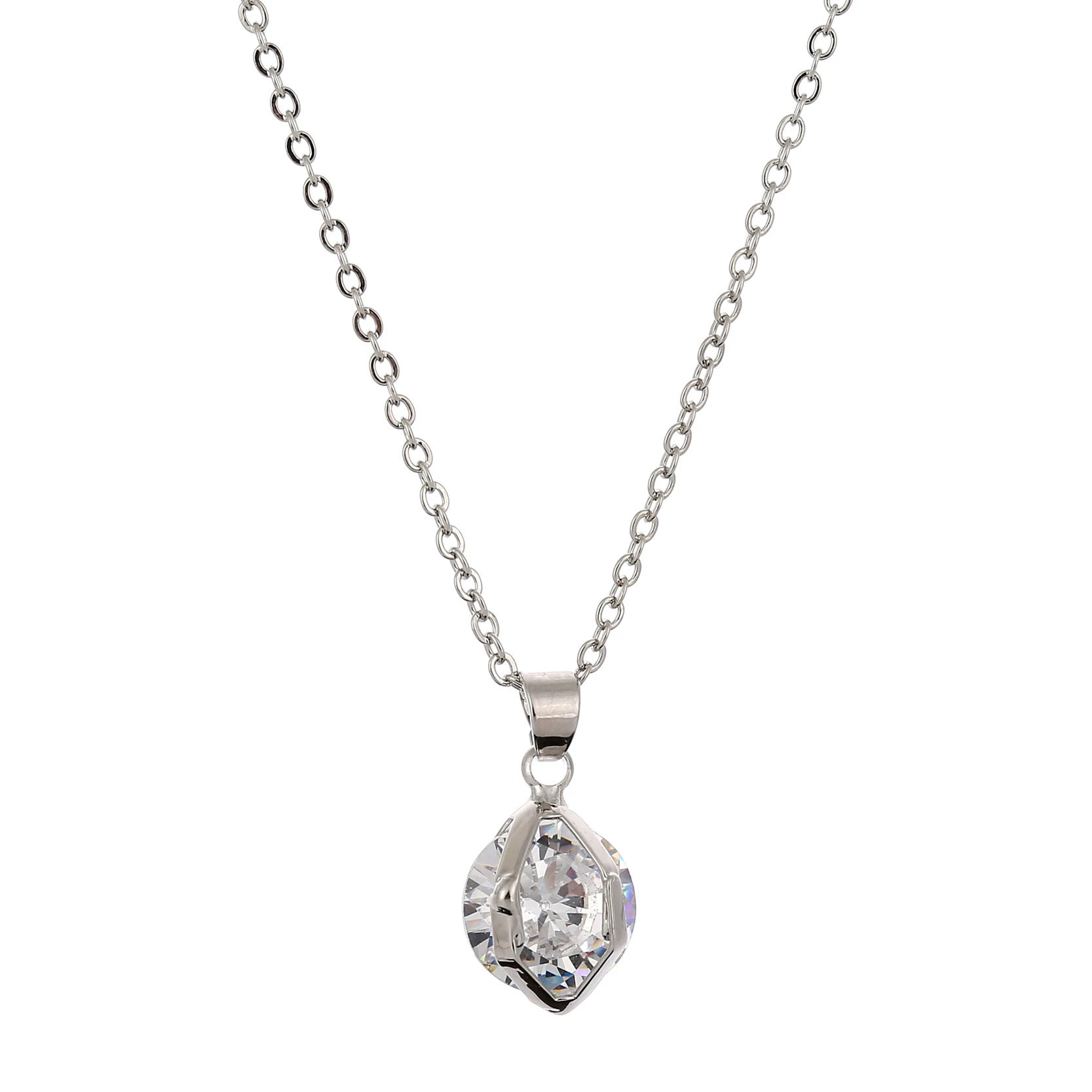 Женский комплект ювелирных изделий серьги с фианитом модный аксессуар для