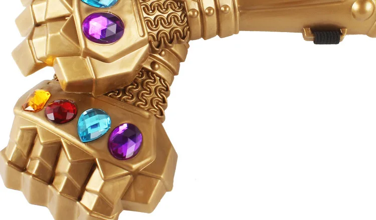 Halloween Led& Voice Avengers 4 Thanos Glove Masks Infinity Gauntlet Gloves Cosplay Movie Avengers Latex Mask Prop Set