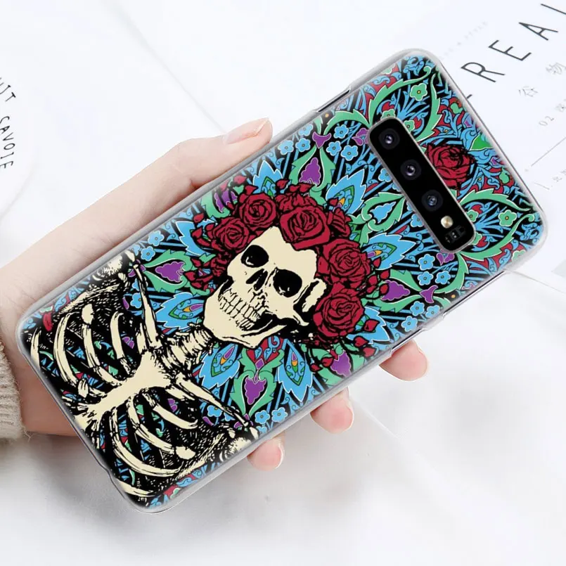 С изображением цветочного сахарного черепа телефона чехол s для samsung Galaxy S10e S10 плюс S8 S9 плюс S6 S7 край A40 A50 A70 M20 чехол Coque