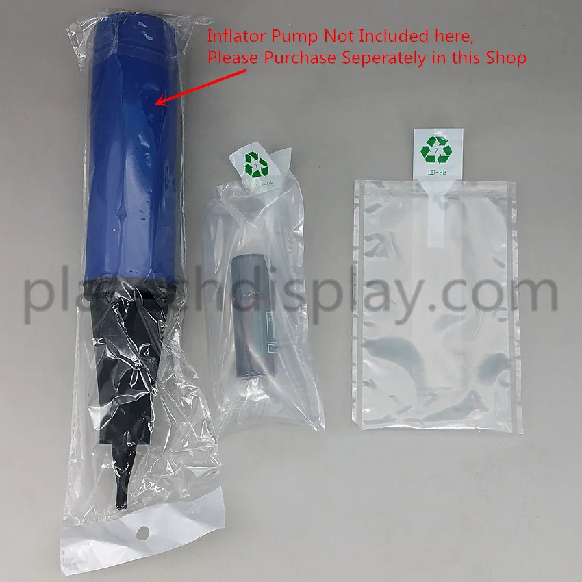 

20x20cm Double Layer Plastic Pump Inflatable Cushioning Buffer Pack PE Bag In For Breakable Fragile Product Packaging 1000pcs