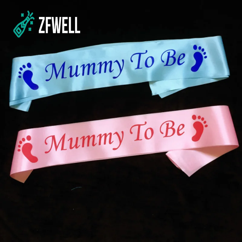 ZFWELL 1 шт./лот однослойная будущая мама буквы с детскими следами этикет лента для