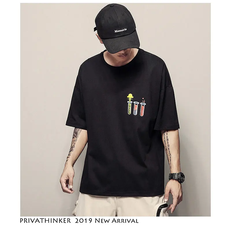 Privathinker мужские футболки для повседневной носки в японском стиле 2019 Мужская