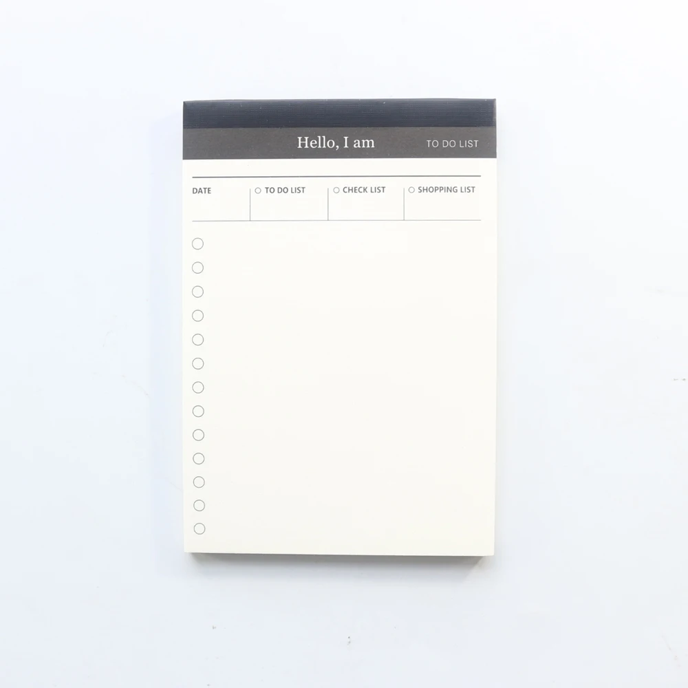 TO DO list Domikee Классический офисный школьный стол блокнот-планировщик канцелярские принадлежности, тонкий ученик планировщик Органайзер блокнот: список, сообщение, ежедневное расписание - Цвет: TO DO list