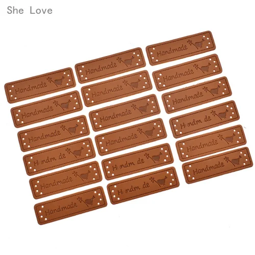 1 She Love, 50 шт./лот, ручная работа, кожа, швейные этикетки для одежды, домашний текстиль, этикетки, ярлыки, лоскутное шитье, аксессуары для одежды - Цвет: 1