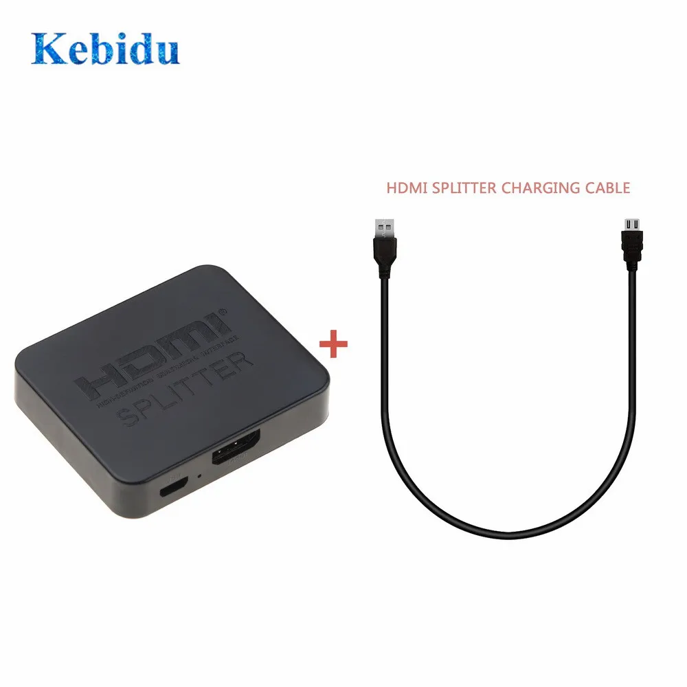 KEBIDU 4K сплиттер 1 в 2 out 1080p 1x2 HDCP Стриппер 3D усилитель мощности переключатель для DVD