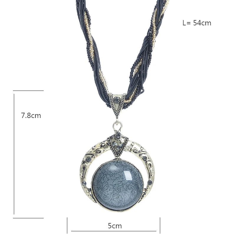 Лимонный ценный эффектный Макси чокер Винтаж Подвески из бисера воротник Boho