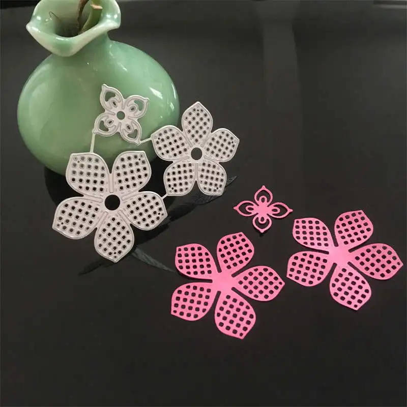 3D Flowers Metal Cutting Dies Frame Craft Stamp Scrapbooking Embossing Stencils For Handmade Paper Cards | Дом и сад