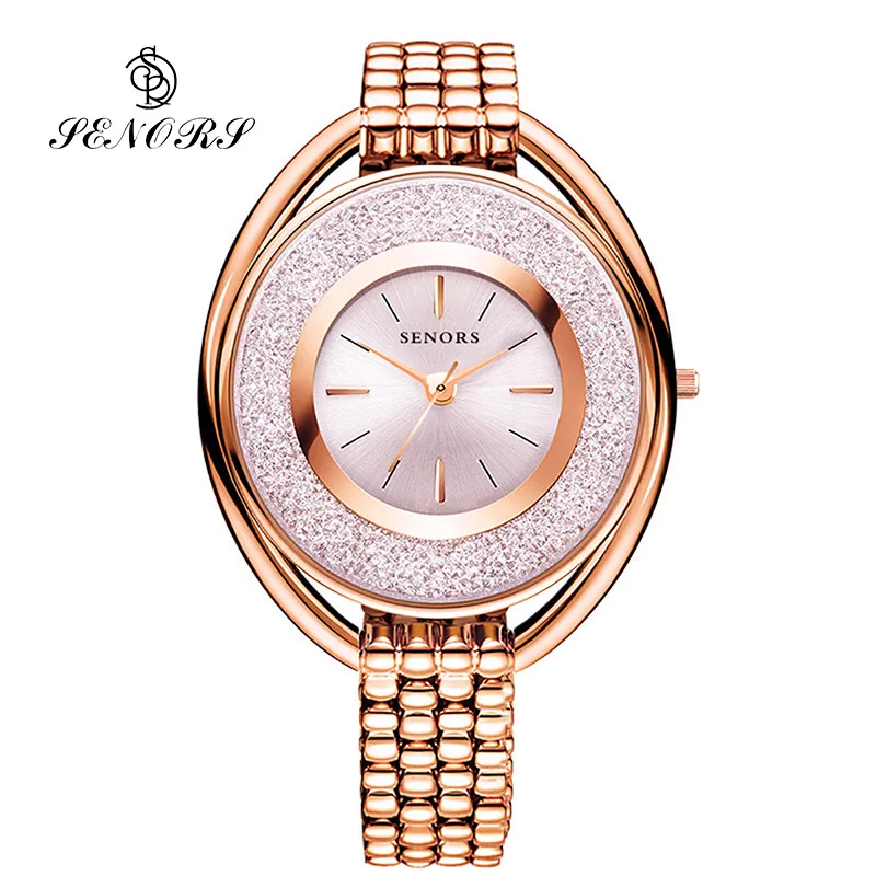 

SENORS SN072 Rhinestone diamond Quartz Watches Fashion jewelry bracelet Women watches Ladies Watch Relogio feminino Montre femme