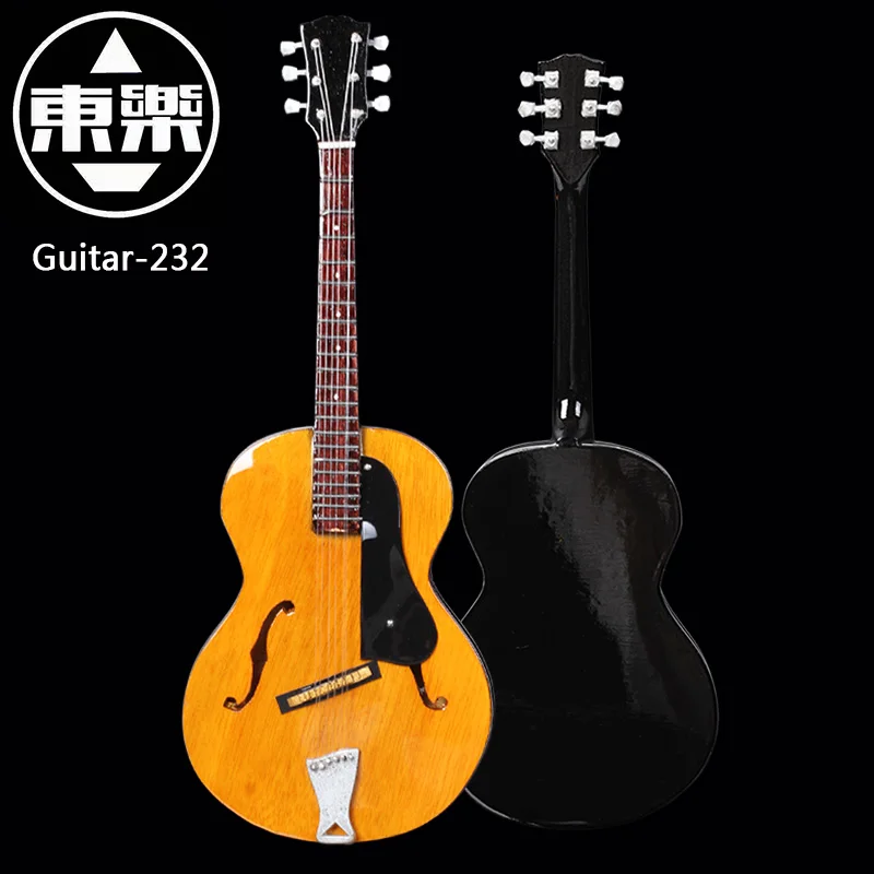 

Wooden Handcrafted Miniature Guitar Model guitar-232 Guitar Display with Case and Stand (Not Actual Guitar! for Display Only!)