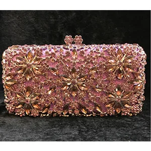 Женский Повседневный клатч стразы вечерняя сумочка на цепочке женские вечерние