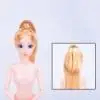 AS SHOW Кукла с головой, 12 шарниров, движущиеся голые тела, DIY игрушки, аксессуары, подарок для девочки, обучающая игрушка, детские игрушки и игры, дети 37 - Цвет: AS SHOW