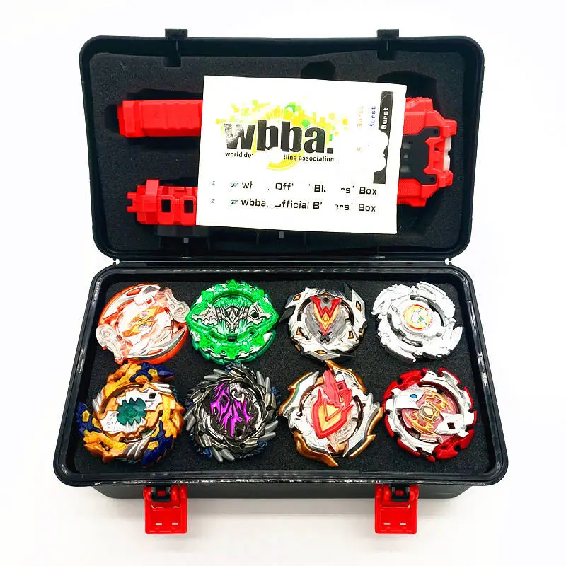 BOX 7 Прямая Beyblade Burst игрушки с пусковым устройством стартер и арена Bayblade Металл Fusion Бог спиннинг Топы Bey Blade лезвия игрушки - Цвет: BOX 7