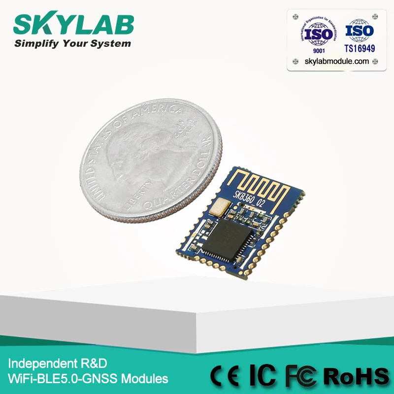 SKYLAB SKB360 nordic nrf51822 L2CAP/ATT/SM protocols ARM cortex M0 ADC BLE beacon UART bluetooth low energy module | Автомобили и