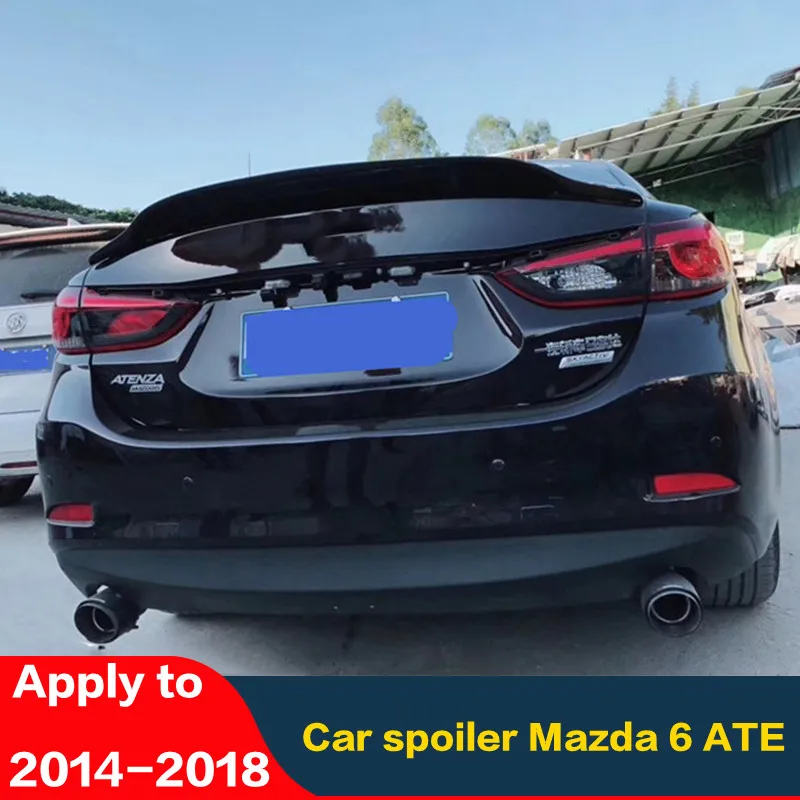 Спойлер CEYUSOT из настоящего углеродного волокна для Mazda 6 автомобильный багажник