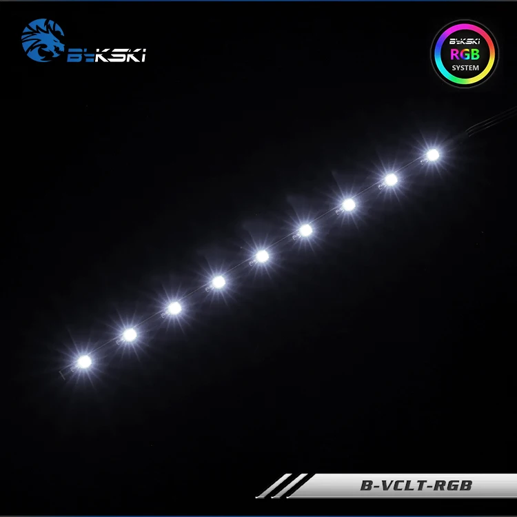 Bykski охладитель воды светодиодный 12 V rgb светодиодная полоса водяное светлая