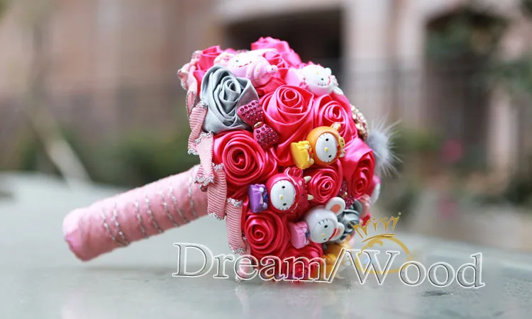 Свадьба аксессуары холдинг цветы роза своими руками diamand брошь кристалл hello kitty