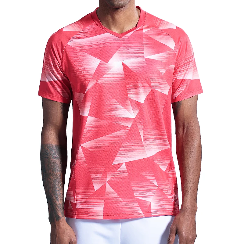 Спортивная быстросохнущая футболка для бега мужчин и женщин теннисные рубашки