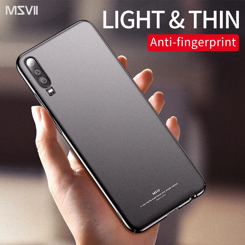 Huawei P30 lite чехол MSVII ультра-тонкий ПК Жесткий анти-отпечатков пальцев анти