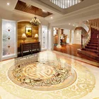 Пользовательская 3D напольная плитка настенная Бумага Европейский стиль мраморный роскошный пол настенная бумага стикер для гостиницы гостиной ПВХ Виниловая роспись