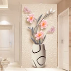 Пользовательские 3D настенная Бумага современная мода ваза Гостиная вход коридор Задний план декора стен Бумага для стен 3D
