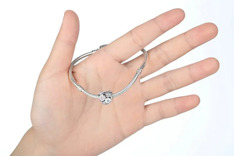 AliExpress, 925 пробы, серебряные поэтические цветущие бусины, подходят к оригинальному браслету, Аутентичные Роскошные DIY ювелирные изделия, подарок