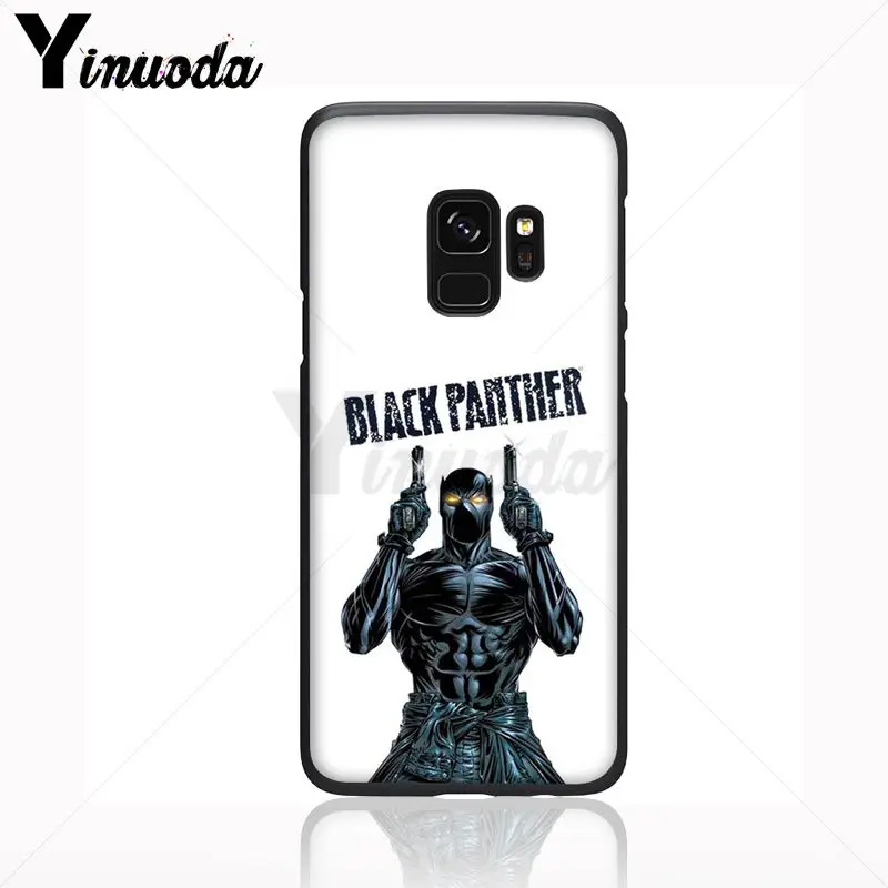 Yinuoda Черная пантера Marvel Comics аксессуары для телефона чехол Samsung Galaxy s9 s8 plus note 8 note9 s7