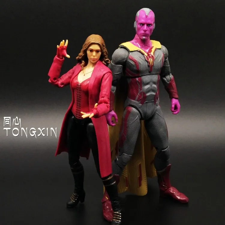 Легенды Civil War Vision Алая ведьма влюбленные ПВХ фигурка 2 шт./компл. коллекционная игрушка