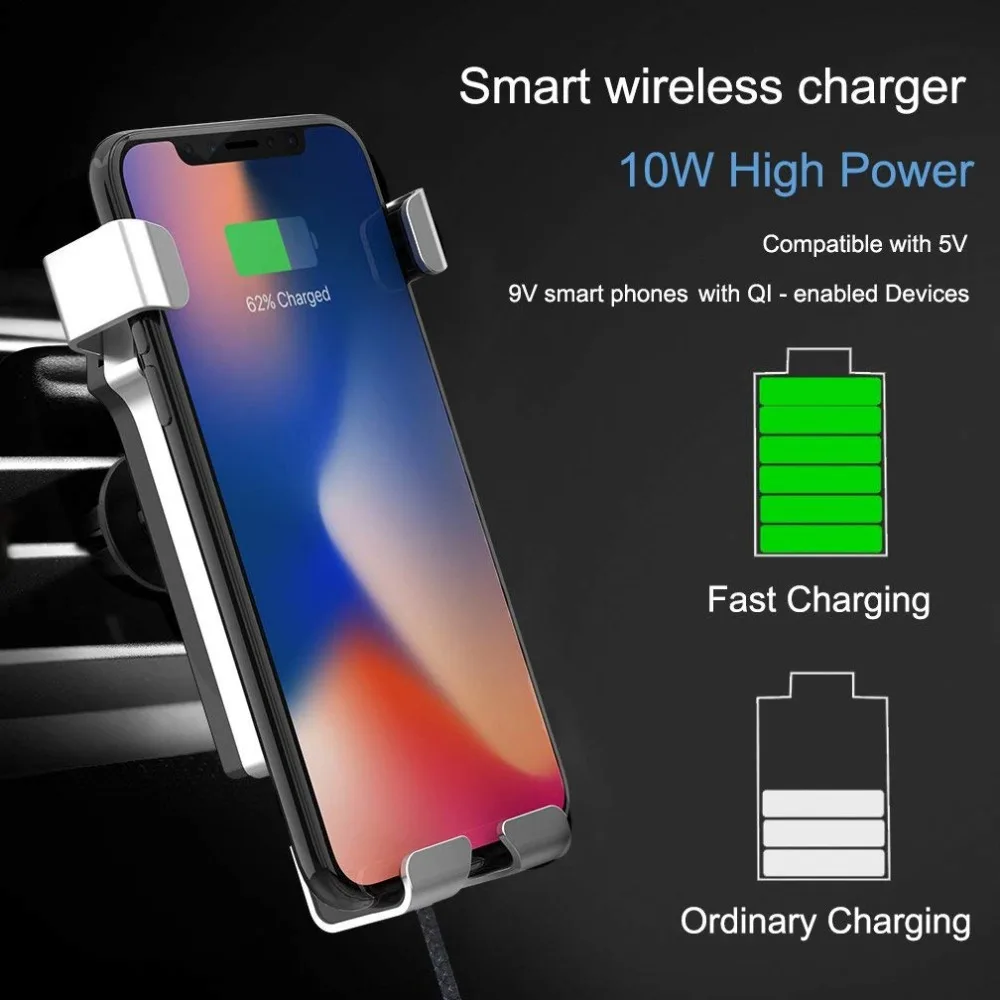 Беспроводное зарядное устройство для iPhone XS XR X 8 Samsung Galaxy S8 Plus Note S7|Беспроводные