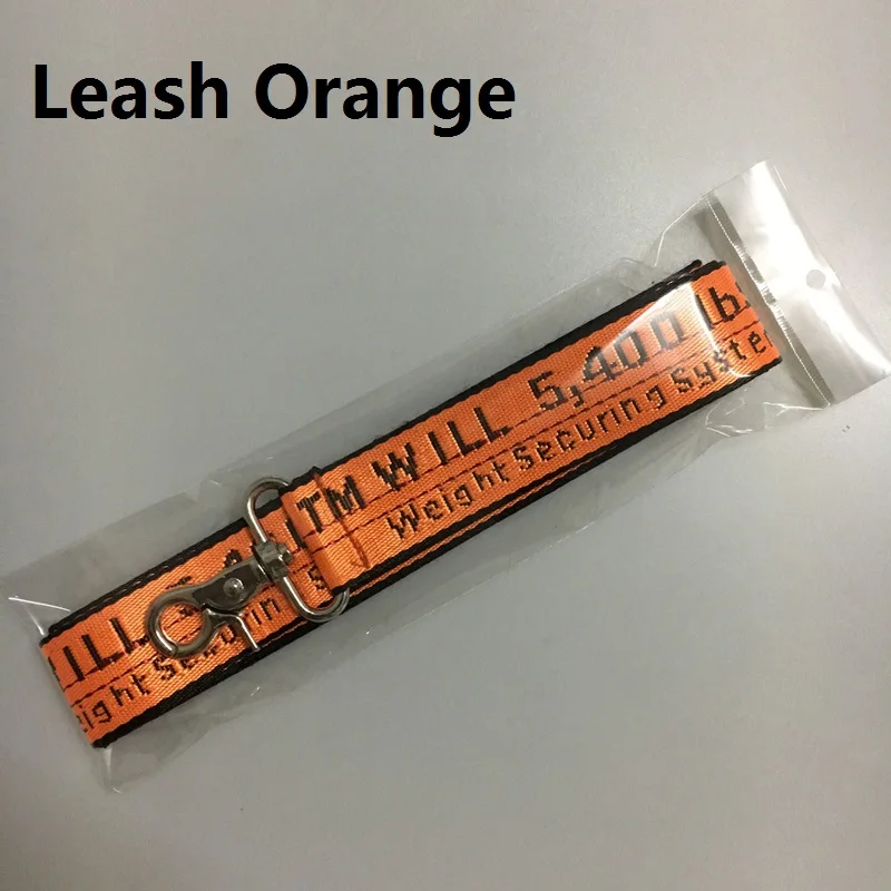 Orange Leash Ошейник для собак, нейлоновый поводок, модный ошейник для щенков, для маленьких собак, поводок для бега, поводок для собак, нейлоновая веревка для маленьких щенков, кошек - Цвет: Orange Leash