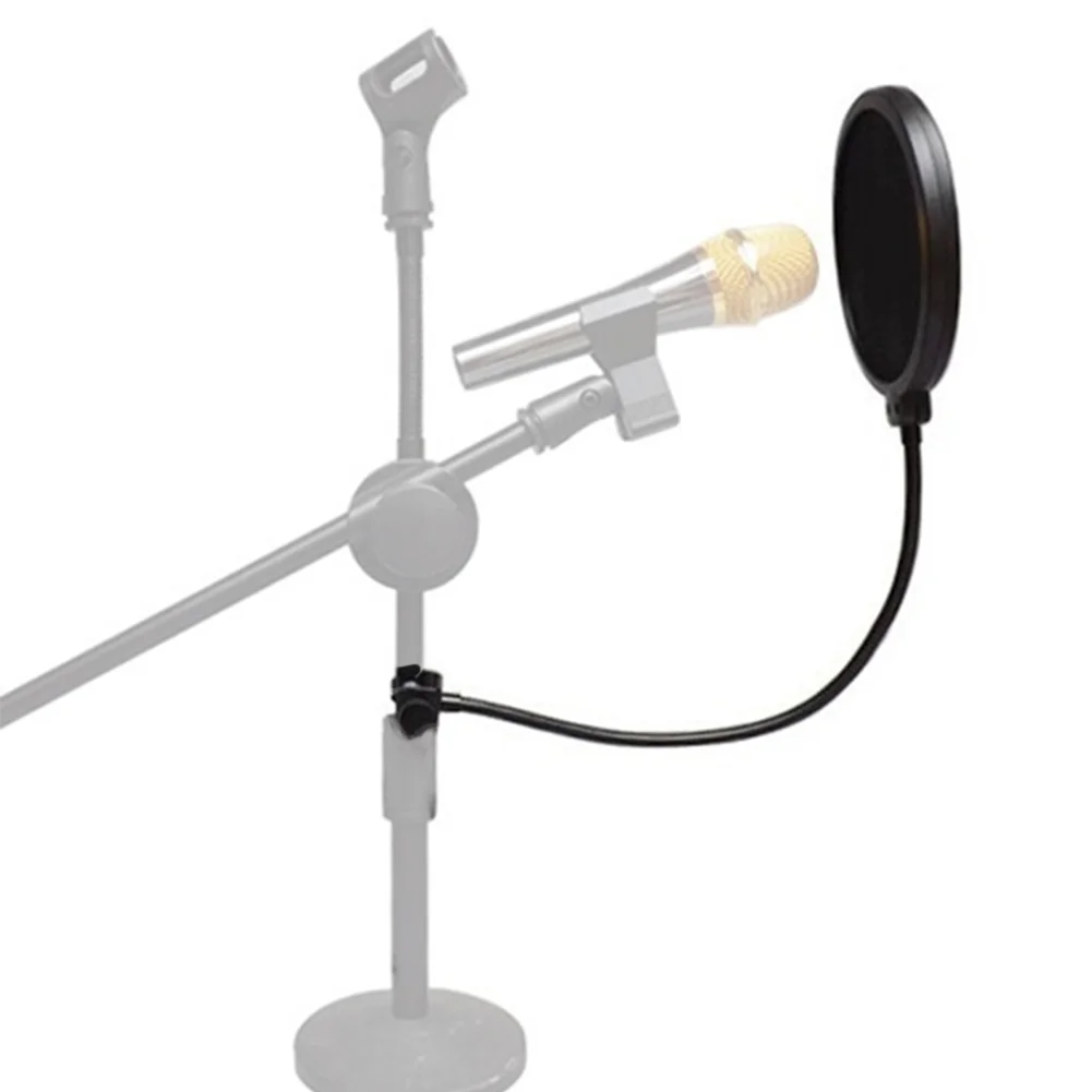 Microphone Filter Singing Windscreen Shield Pod Cast Dual Double Layer Mask Anti Mic Metal Studio | Электроника