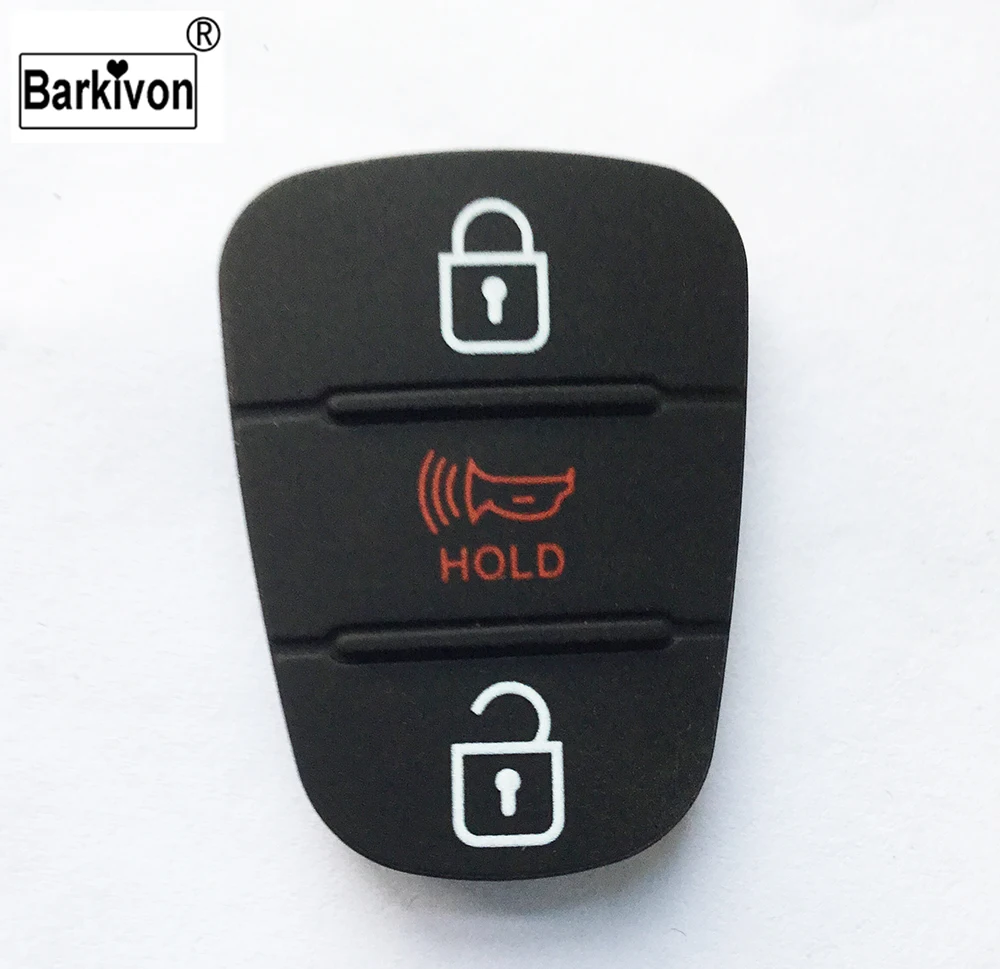 Barkivon 3 кнопки резиновая силиконовая кнопочная Накладка для Hyundai KIA flip