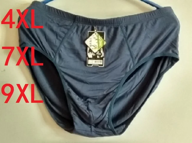 Трусы-брифы мужские пикантное дышащее нижнее белье размеры 4XL 7XL 9XL |