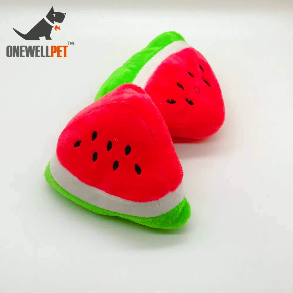 

Pet Toys Watermelon Red Plush Fluffy Dog Squeak Toys Pets Training Supplies For Chihuahua Mini Dog Puppy Cat Interacticve Toys