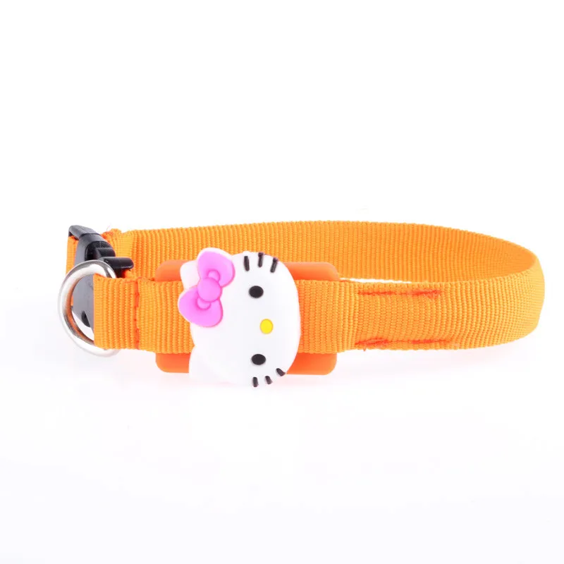 orange KT Cat светодиодный ошейник для собаки 1,5 см широкая светящаяся безопасность в темное время суток светящийся ошейник для собаки в темноте Mascotas ошейники для собак - Цвет: orange