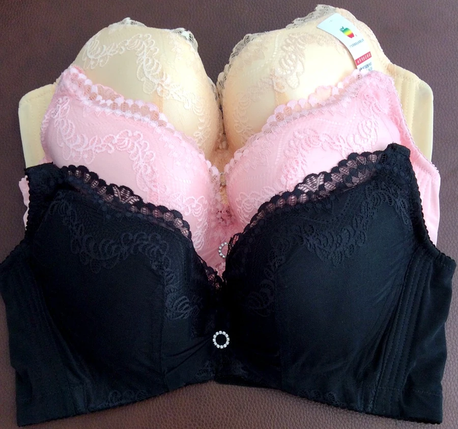 Женский бюстгальтер пуш ап большой размер для полных мам кружевное нижнее белье