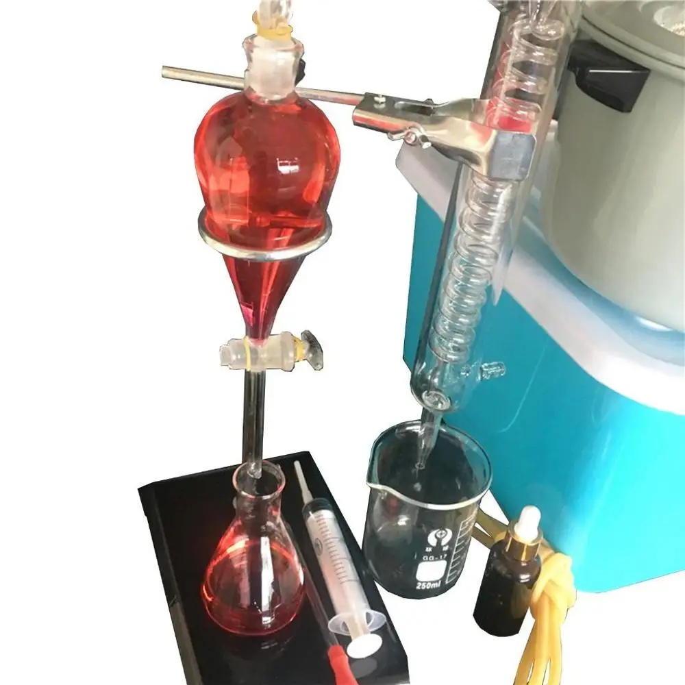 100 мл 2000 Laboratorio Esencial Aceite Agua Destilador Aparato cristaleria|Образовательное оборудование| |