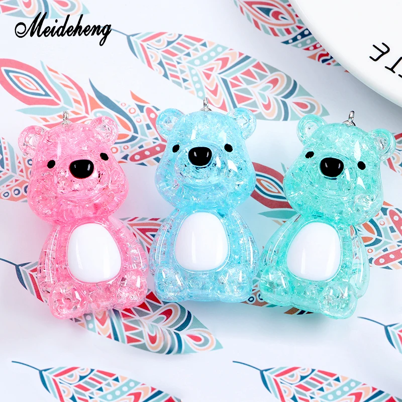 Акриловый мультипликационный большой треснутый животный бисер подвеска милый