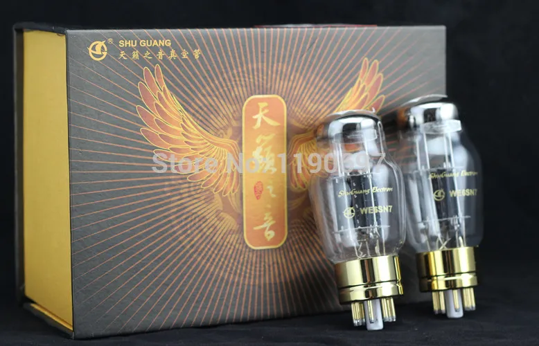 Комплект из 2 предметов новинка SHUGUANG Tube WE6SN7 ламповый заменить 6SN7 6N8P 6H8C CV181 матч
