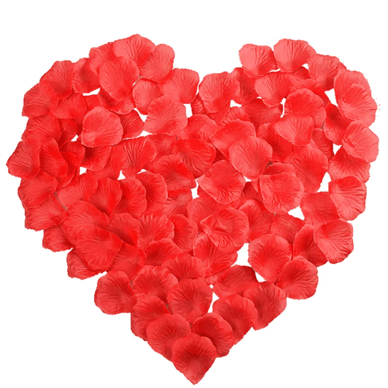 100 шт./лот шелковые искусственные декоративные цветы роза лепестки свадебные