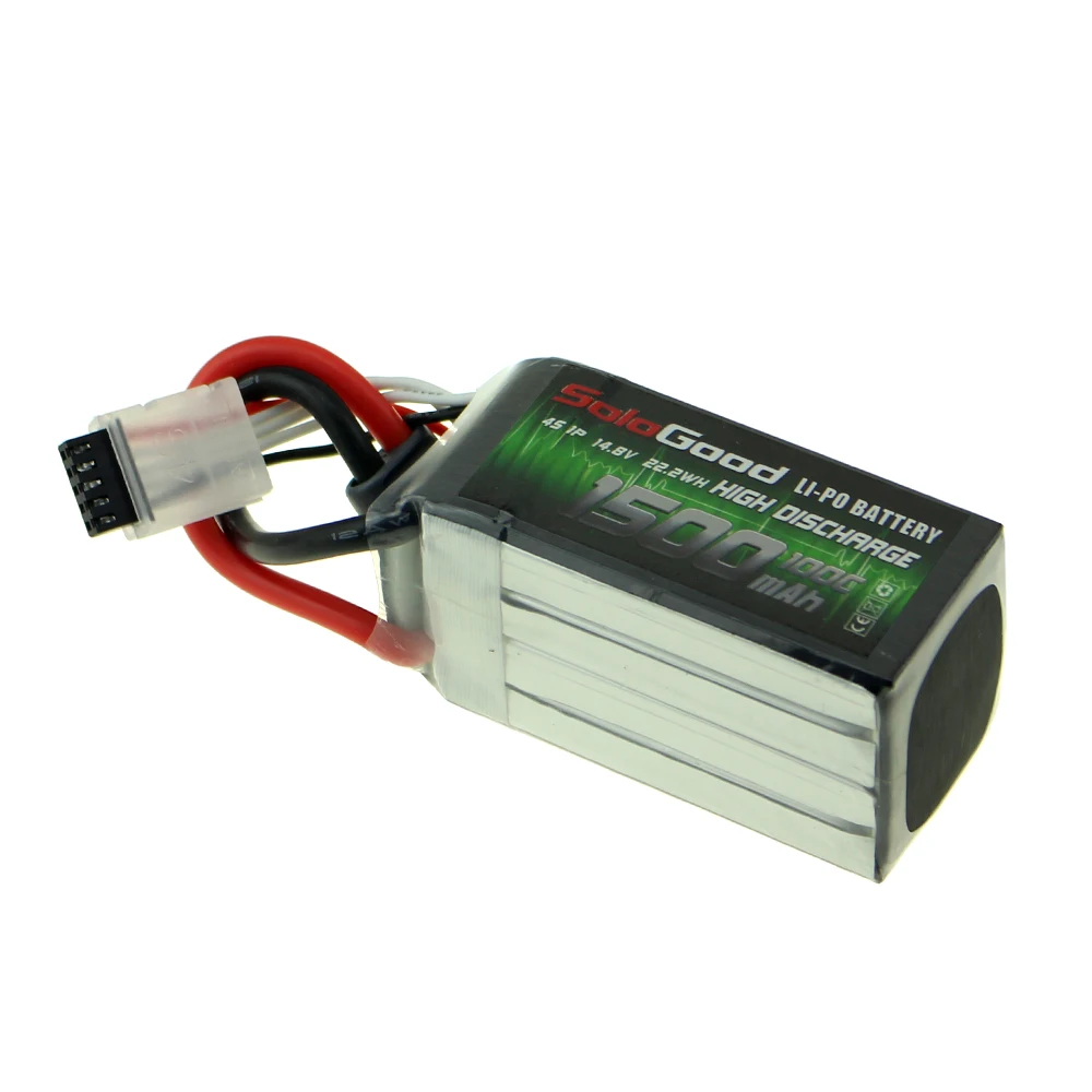 SoloGood Lipo Батарея 3S 4S 6S серии 75C 1150/1300/1500/1800 мА/ч, гнездовой разъем для скоростного радиоуправляемого дрона FPV Multicopter с неподвижным крылом