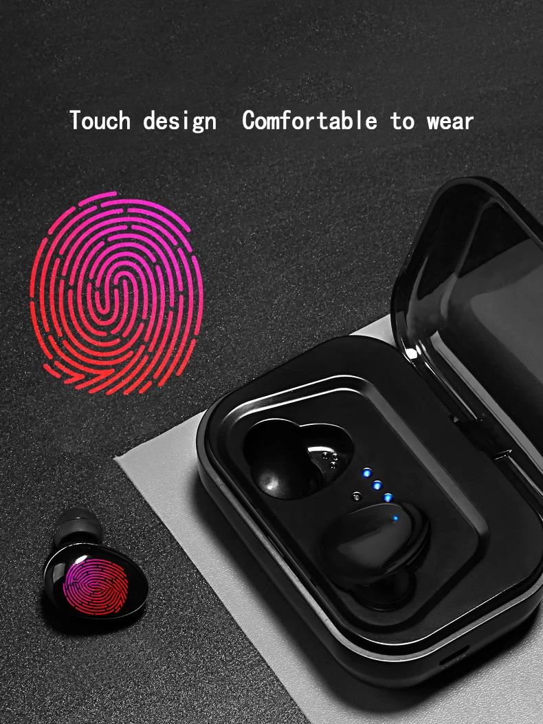 I17 TWS невидимые мини 3D стерео наушники 5,0 Hands-free шумоподавление Bluetooth гарнитура беспроводные наушники и внешний аккумулятор коробка