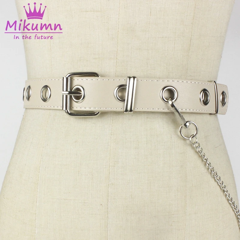 Модные кожаные ремни в стиле панк хип хоп для мужчин и женщин популярные цепи