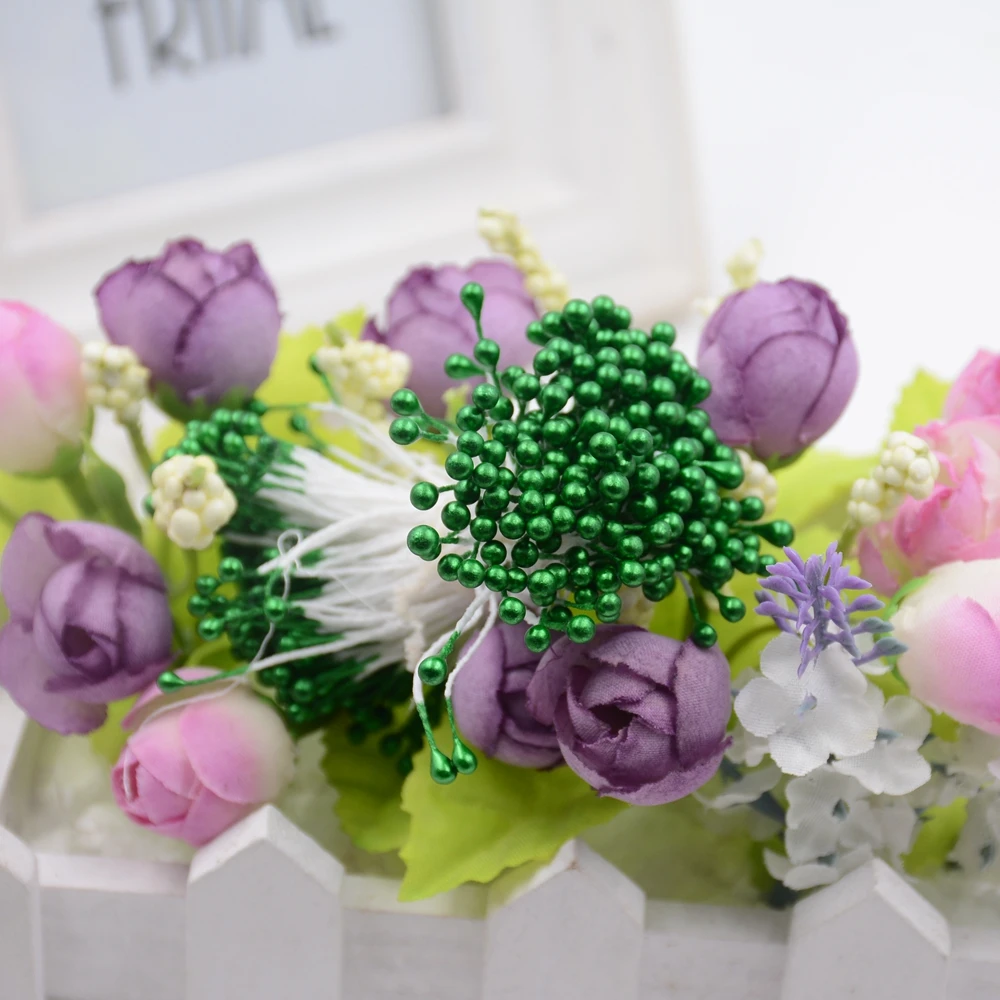 500 шт. миниатюрный жемчужный сахар с тычинками искусственный цветок для